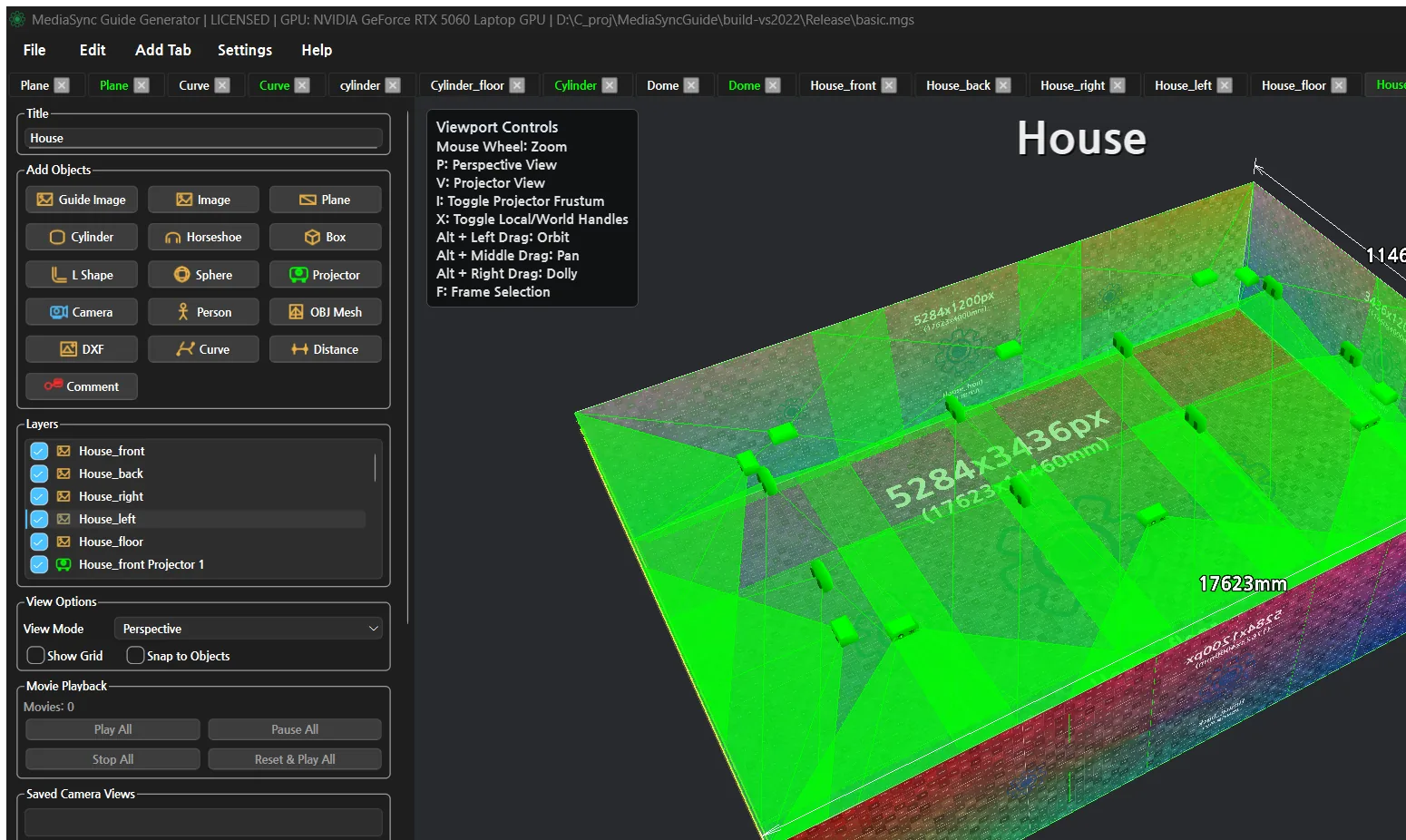 MediaSyncGuide projection mapping workflow preview