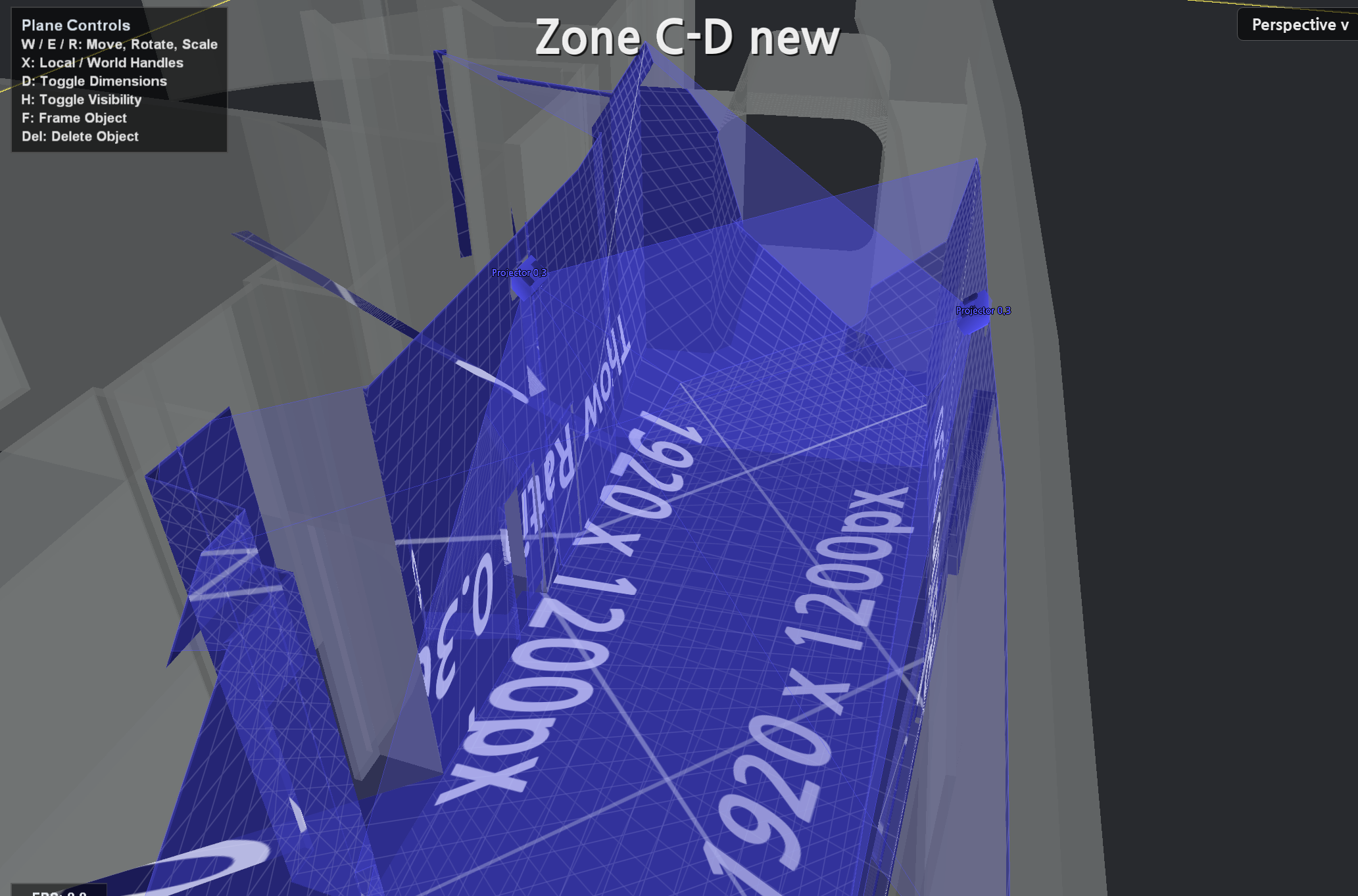 2026 싱가포르 오세아나리움 Zone C-D 프로젝션 맵핑 시뮬레이션